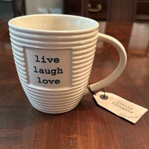 Live Laugh Love The Old Pottery Co. 18 oz. Coffee Tea Mug Cup New